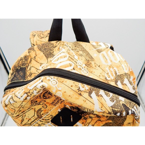Harry Potter Marauders Map I Solemnly Swear Hogwarts Backpack Bag Warner Bros - Picture 10 of 16